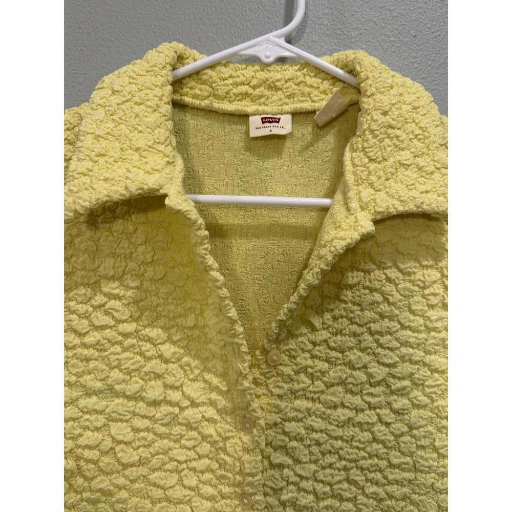 Levi's Yellow Cloud Button Up Top, Women's Small, NWOT - Picture 4 of 8